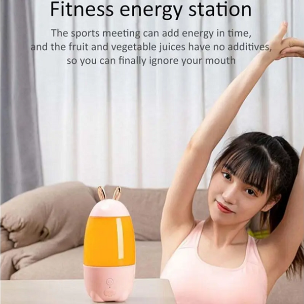 Lovely Rabbit Household Usb Rechargeable Juicer Cup Fruit Blender Mixer Mini Size Multifunctional Juicers
