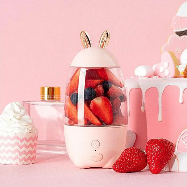 Lovely Rabbit Household Usb Rechargeable Juicer Cup Fruit Blender Mixer Mini Size Multifunctional Juicers