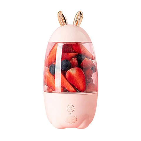 Lovely Rabbit Household Usb Rechargeable Juicer Cup Fruit Blender Mixer Mini Size Multifunctional Juicers