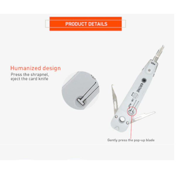 Lsa Plus Telecom Phone Wire Cable Rj11 Rj45 Punch Down Network Tool Kit Professional Cabling Tools