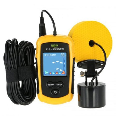 Lucky Ff1108 Fish Finder Portable Wireless Yellow