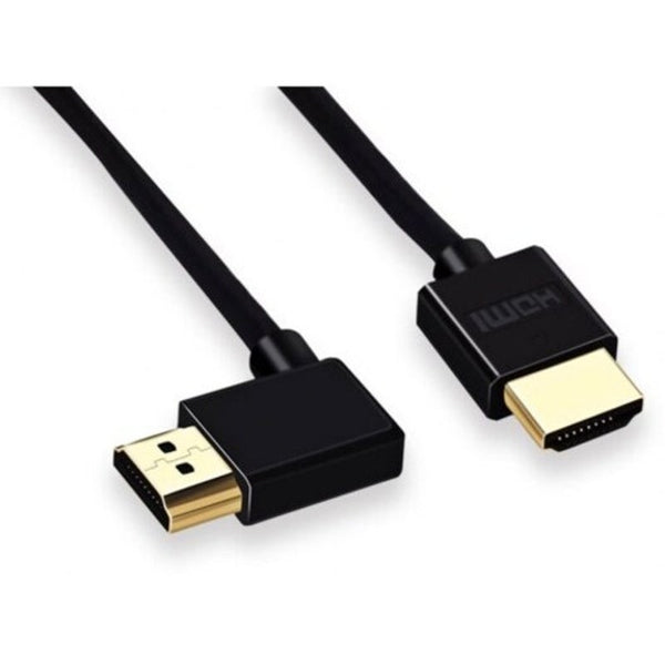 Angle Bend Hdmi 2.0 Connect Cable To Male 2.0M 4K X 2K 60Hz 18Gbps Black