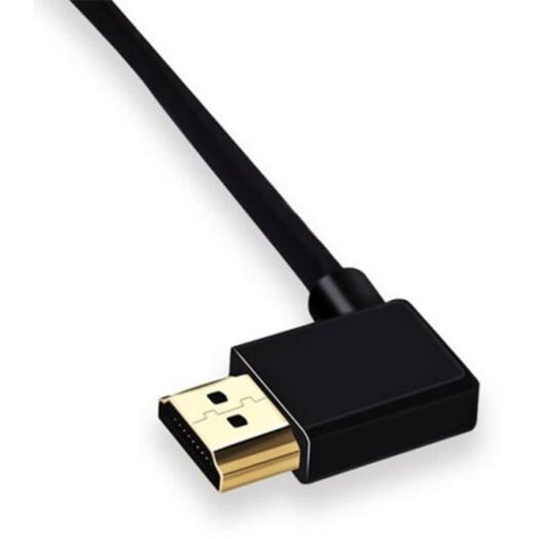 Angle Bend Hdmi 2.0 Connect Cable To Male 2.0M 4K X 2K 60Hz 18Gbps Black