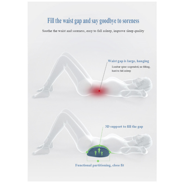 Lumbar Support Pillow Back Cushion For Side Sleepers Pregnancy Pillows