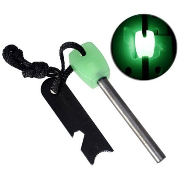 Luminous Handle Solid Outdoor Magnesium Rods Flint Fire Stick Survival Equipment Multi Fire Starters