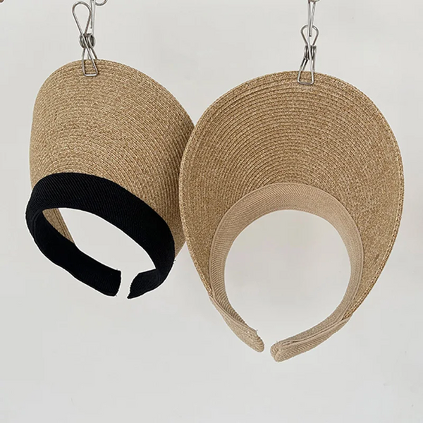 Hats Women Summer Uv Cut Big Eaves Sun Hat Hair Band Cap