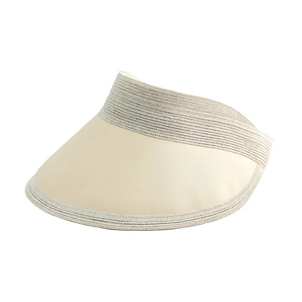 Summer Uv Cut Empty Top Hat Cream Color Sunscreen Beach Girls Collapsible Cap Hats