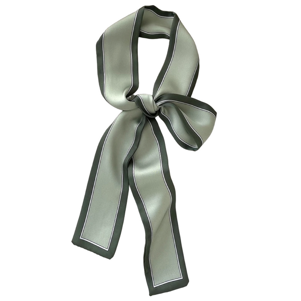 Scarves & Wraps French Style Skinny Scarf 120X5cm Elegant Braided Hair Ribbon Belt Yellow Beige Dot Headbands Neckerchief Streamer