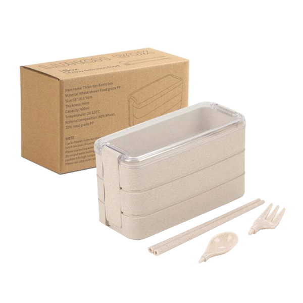 Lunch Boxes Bags 3 Layer Bento Food Containers With Fork Spoons Chopsticks Lunchboxes