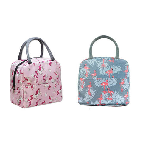 Lunch Boxes Bags Portable Printed Lightweight Insulated Cooler