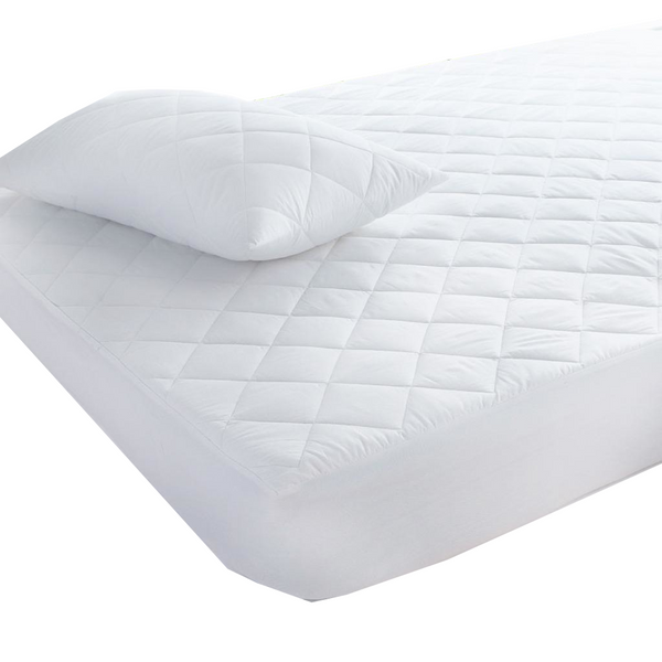 Luxor Aus Made Fully Fitted Cotton Quilted Mattress Protector Mattress Toppers & Protectors