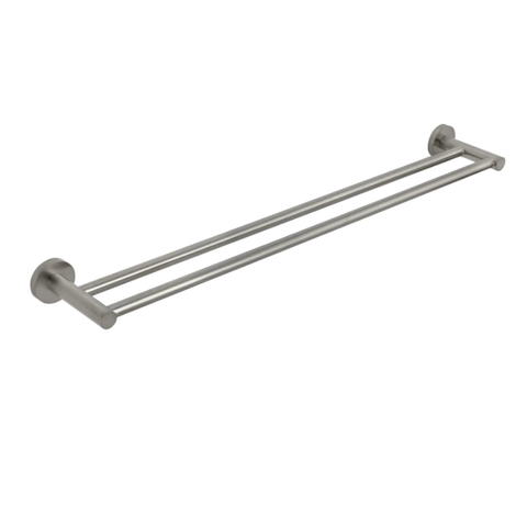 Blushtaps Luxurious Brushed Nickel Stainless Steel 304 Towel Rack Rail Double Bar 600Mm Towel Racks