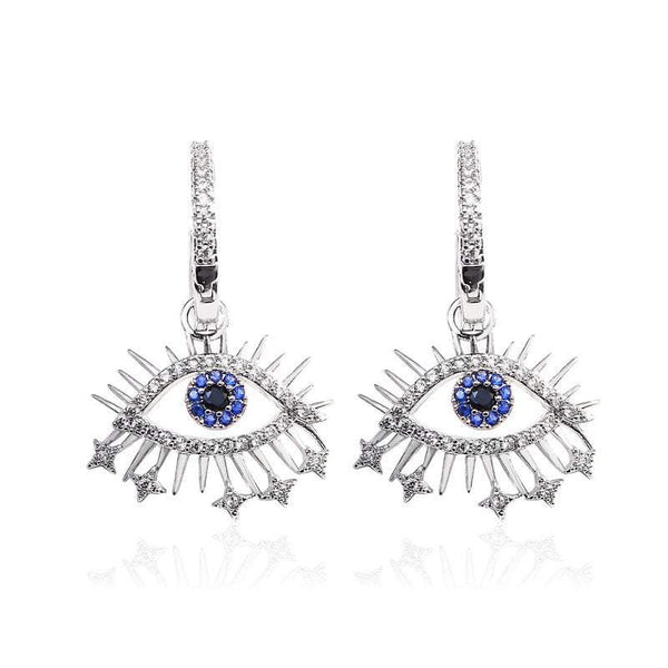 Veile Studios Luxury Elegant Devil's Eye Zircon Earrings