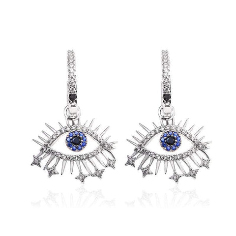 Veile Studios Luxury Elegant Devil's Eye Zircon Earrings