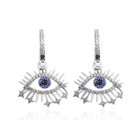 Earrings Luxury Elegant Devil's Eye Zircon