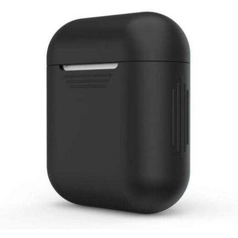 Luxury Protective Silicone Cover And Skin For Apple Airpods Charging Case Black