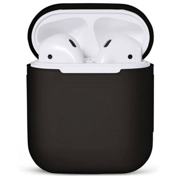 Luxury Protective Silicone Cover And Skin For Apple Airpods Charging Case Black Cases Covers & Skins