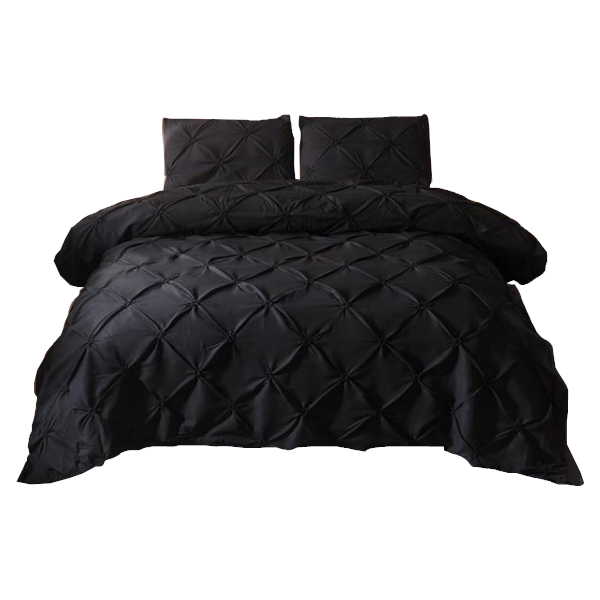 Luxury Duvet Cover Set Pinch Pleat 2 / 3Pcs Quilt Quilt Covers