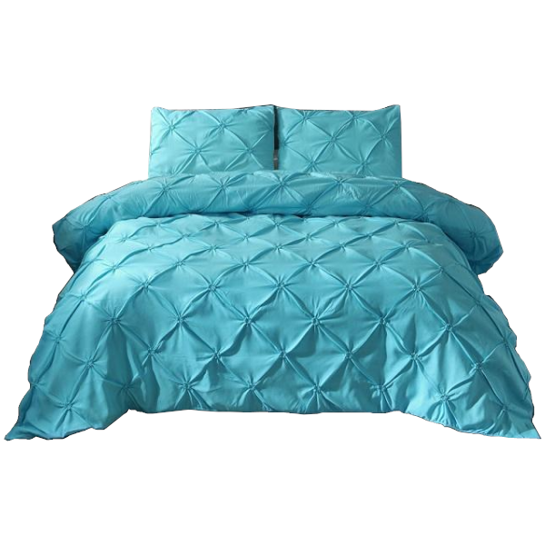 Luxury Duvet Cover Set Pinch Pleat 2 / 3Pcs Quilt Quilt Covers