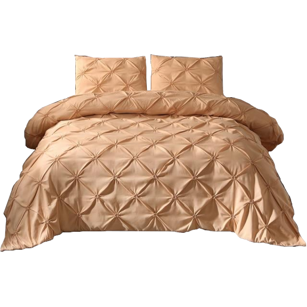 Luxury Duvet Cover Set Pinch Pleat 2 / 3Pcs Quilt Bedding