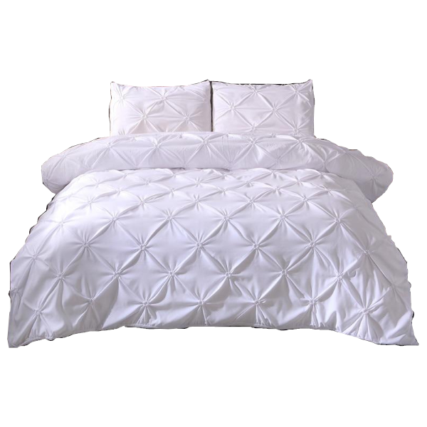 Luxury Duvet Cover Set Pinch Pleat 2 / 3Pcs Quilt Quilt Covers