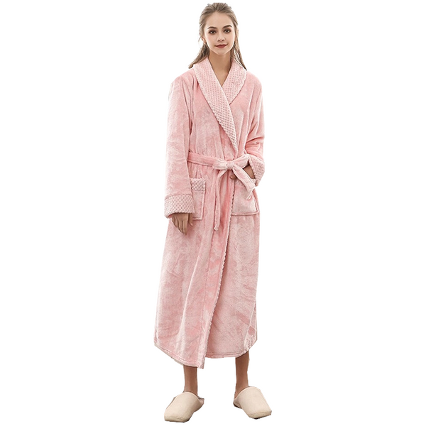 Luxury Fleece Plush Winter Robe Hoodie Robes