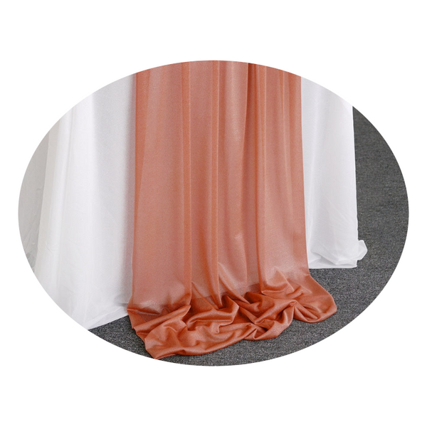 Luxury Sheer Chiffon Colourful Table Runner Rustic Wedding Party Decor