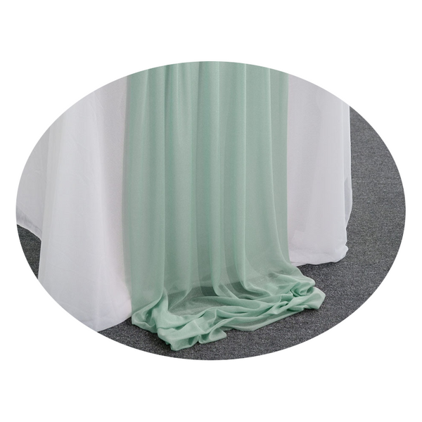 Luxury Sheer Chiffon Colourful Table Runner Rustic Wedding Party Decoration Table Runners
