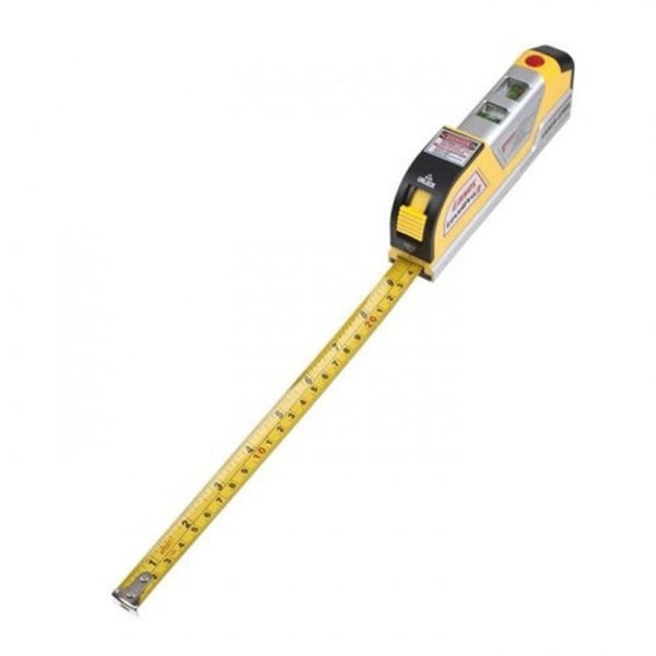 Lv02 Laser Level Horizontal Vertical Line Measuring Tape Yellow Spirit Levels