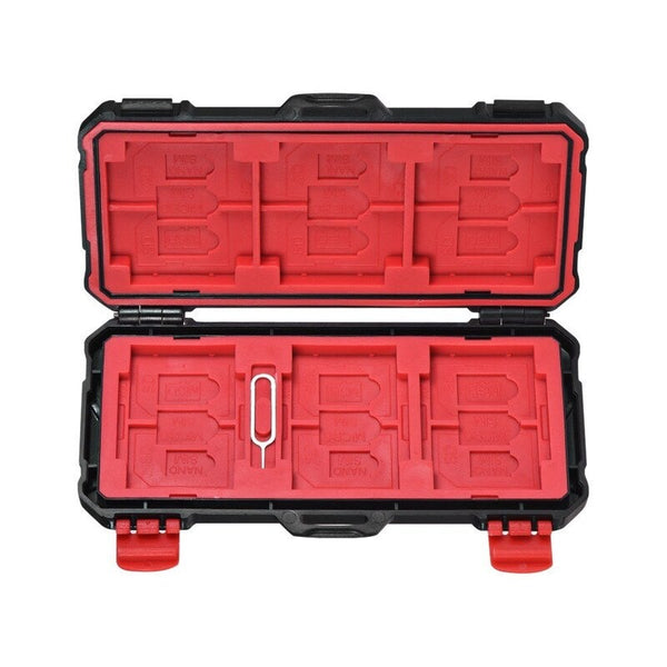 Kh 15 Water Resistant Xqd Cf Tf Msd Sd Micro Sim Nano Memory Card Case Box Keeper Carrying Holder Storage Organizer 36 Slots For Sandisk Transcend Mem