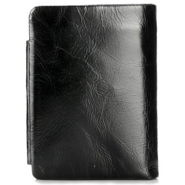 M1002 Leather Casual Short Men Wallet Graphite Black Wallets