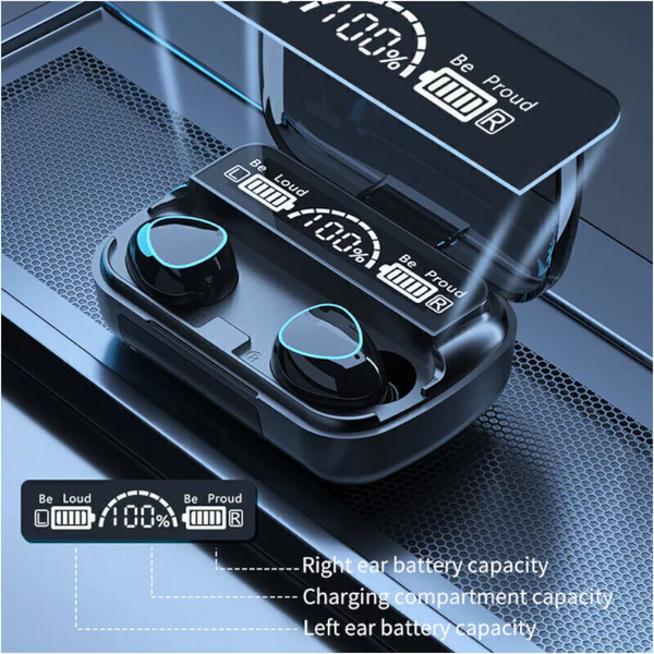 M10 Wireless Bluetooth Tws Mini Touch Sports Earphones With Charging Box Earbuds