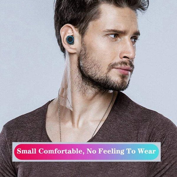 Headphone Earphone M11 Headset Bt5.0 Leds Digital Display Wirelessly Touching Control With Mic