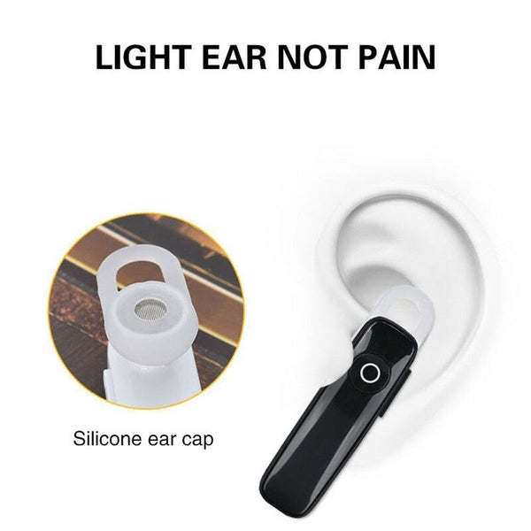M165 Ultralight Wireless Bt Earphone Hands Free White Earbuds