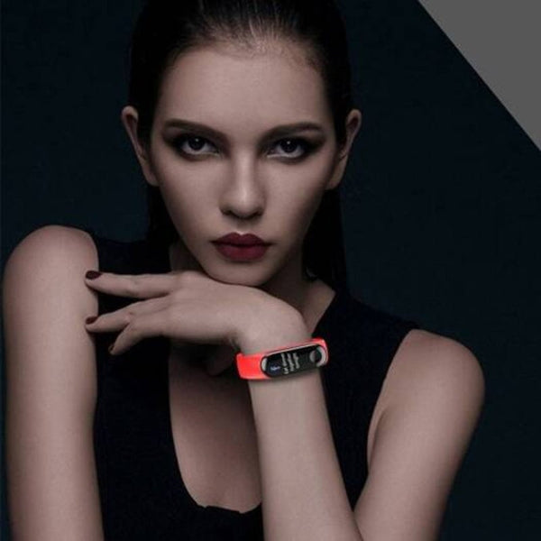 M3 Smart Pedometer / Heart Rate Blood Pressure Sleep Monitor Bracelet Blue Silk Smart Watches