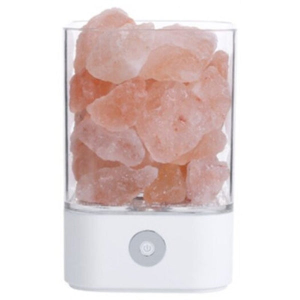 Lamps M4 Himalayan 7 Colorful Night Light Ionic Natural Salt Crystal Lamp White