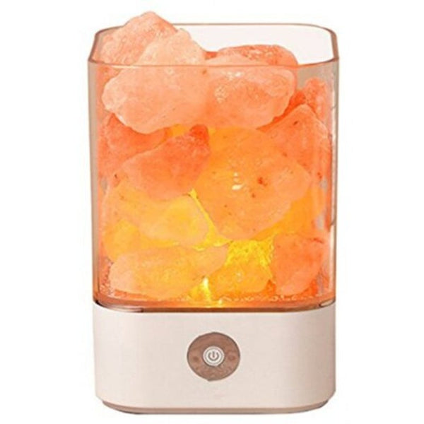 M4 Himalayan 7 Colorful Night Light Ionic Natural Salt Crystal Lamp White Lamps