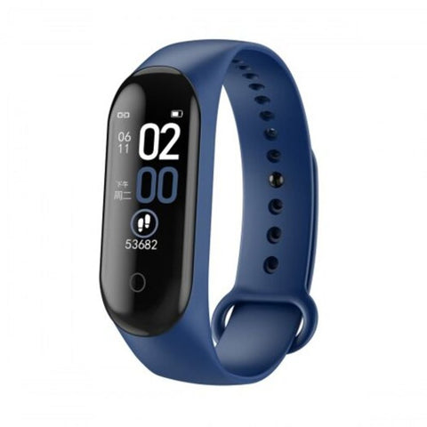M4 Smart Band Fitness Tracker Watch Heart Rate Blood Pressure Smartband Monitor Wristband Blue Smart Watches