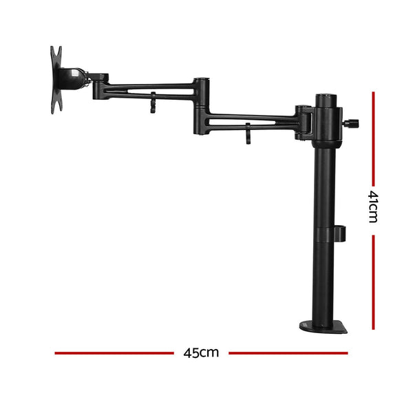 Artiss Monitor Arm Mount Single Black Monitor Mounts & Stands
