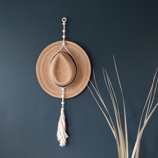 Macrame Hat Hangers For Wall Bohemian Women Rack Organizer Display Decor Decorative Cap Holder