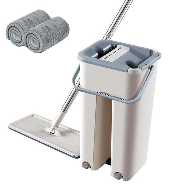Microfibre Mop With Long Handle Cleaning Drying Bucket Mops Brooms & Scrubbers