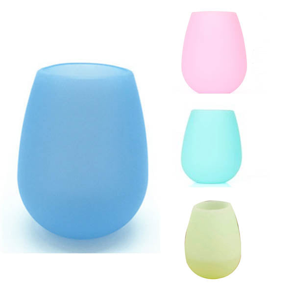 Magic Silicone Glass Stemless Camping Safe Outdoors Wine Glassware & Drinkware