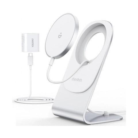 Choetech Ma00117-Sl Magleap Magnetic Wireless Charger With Stand And Ac Adapter