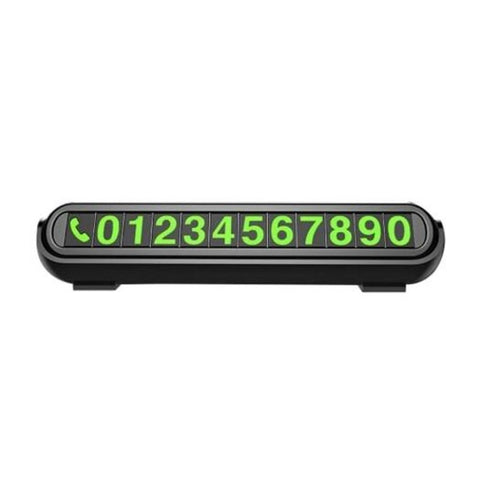 Luminous Auto Parking Sticker Car Temporary Card Phone Number Board Accessories