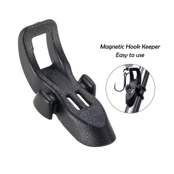 Magnetic Hook Keeper Fishing Rod Clip Hanging Hooks Holder With 2 O-Rings