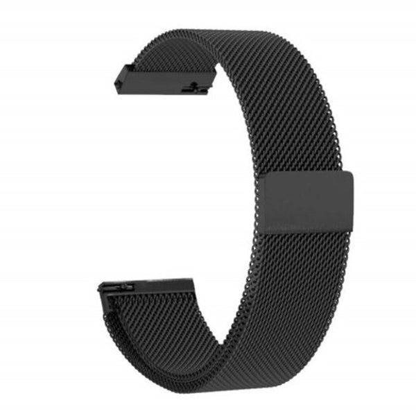 Magnetic Milanese Loop Strap Quick Release Band For Samsung Galaxy Watch Active Black Watch Bands