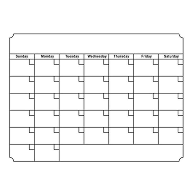 Fridge Parts Accessories Magnetic Refrigerator Calendar Sticker Board Calendars (Current)