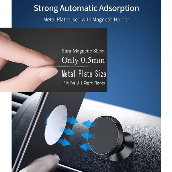 Round Metal Plate Disk Mag Net Mobile Phone Holder Accessories Mounts & Holders