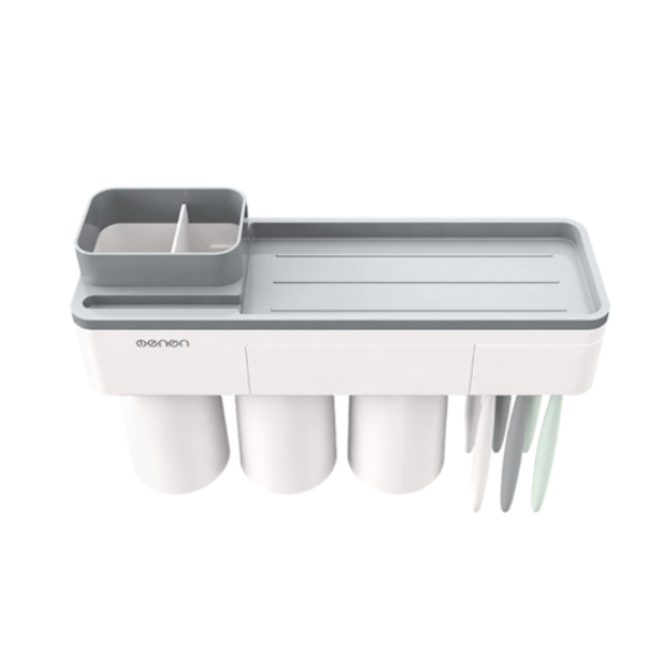 Tumblers & Toothbrush Holders Magnetic Toothbrush Holder Wall Mount Bathroom Storage Shelf