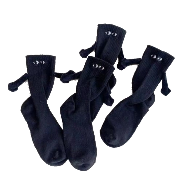 Magnetic Hand In Cartoon Couple Unique Design Highquality Materials Socks